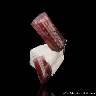 Tourmaline on Feldspar