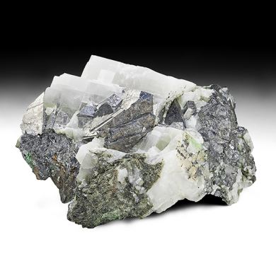 Gersdorffite with Calcite, Annabergite