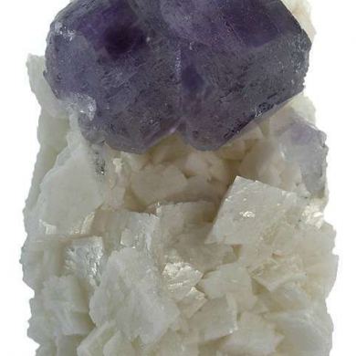 Fluorite on Dolomite