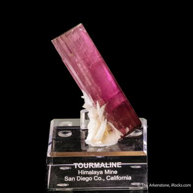 Tourmaline with Cleavelandite (doubly-terminated)