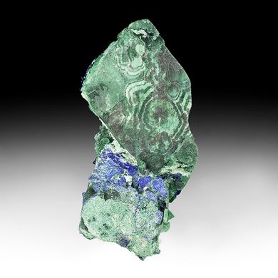 Malachite after Azurite