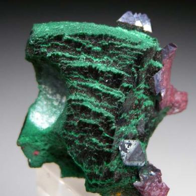 Cuprite on Malachite