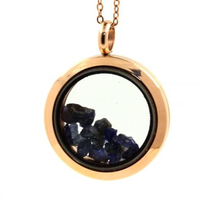 Raw Sapphire necklace.