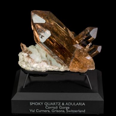 Smoky Quartz & Adularia from Switzerland