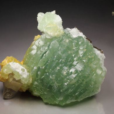 PREHNITE, QUARTZ