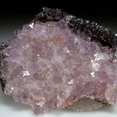 Amethyst after Calcite