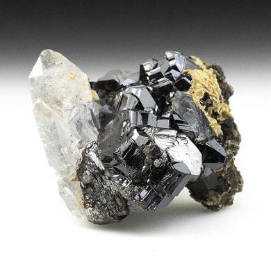 Cassiterite with Quartz, Siderite