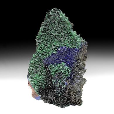 Azurite with Malachite