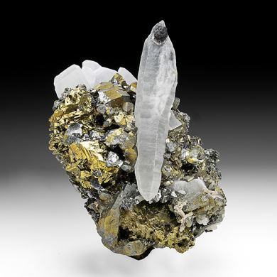 Tennantite-Tetrahedrite with Chalcopyrite, Pyrite, Quartz, Schorl