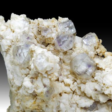 Fluorite with Dolomite, Quartz