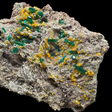 Mimetite, dioptase