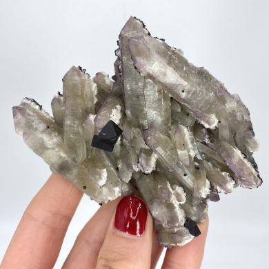 Fluorite on Quartz