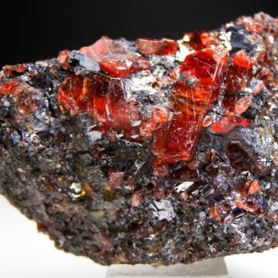 Rhodonite with Galena