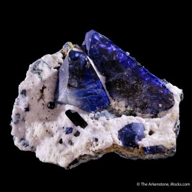 Benitoite with Neptunite