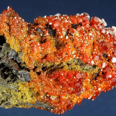 Vanadinite and Calcite