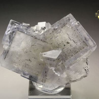 FLUORITE with PHANTOMS, PYRITE inclusions