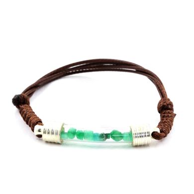 Raw Emerald bracelet.