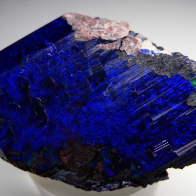 Azurite with Chalcocite