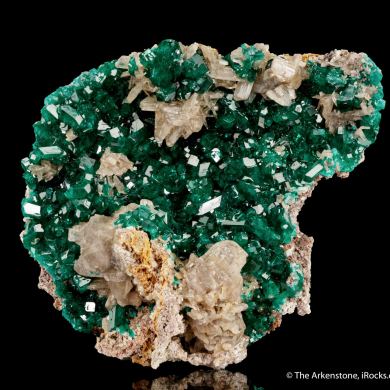 Dioptase with Cerussite