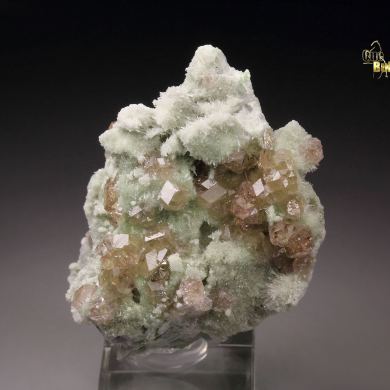 gem pink GARNET var. GROSSULAR, DIOPSIDE