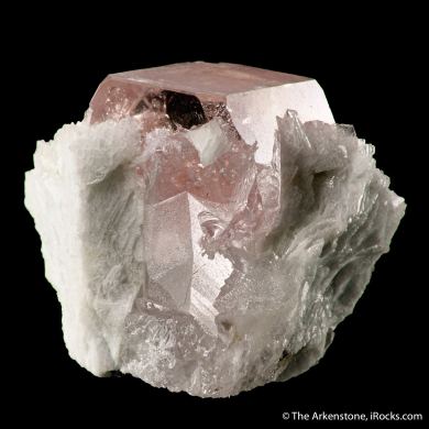 Beryl var. Morganite with Albite