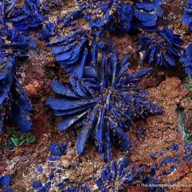 Azurite with Malachite