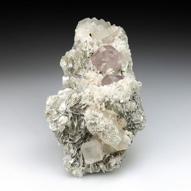 Fluorapatite with Albite, Calcite, Muscovite