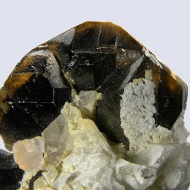 Cassiterite (gemmy) on Quartz