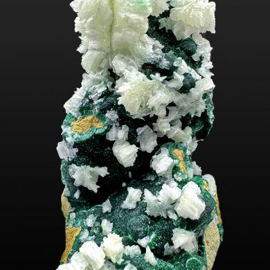 Cerussite, malachite