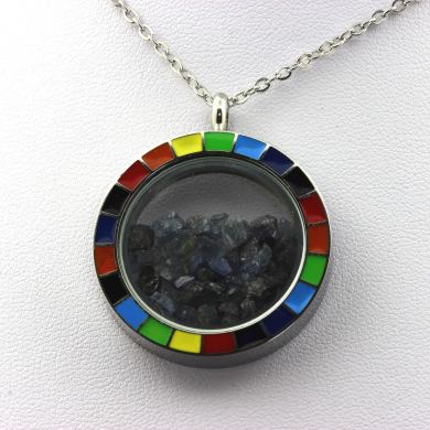 Raw Sapphire necklace.