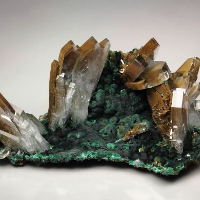 new find - BARYTE, MALACHITE