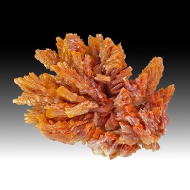 Barite with Realgar inclusions