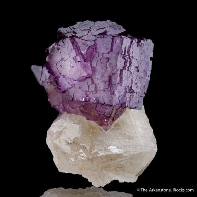 Fluorite on Calcite