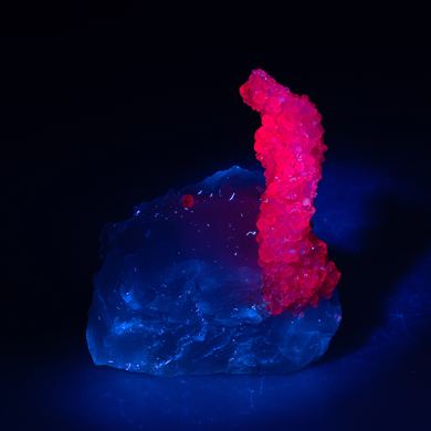 Corundum var. Ruby with Calcite