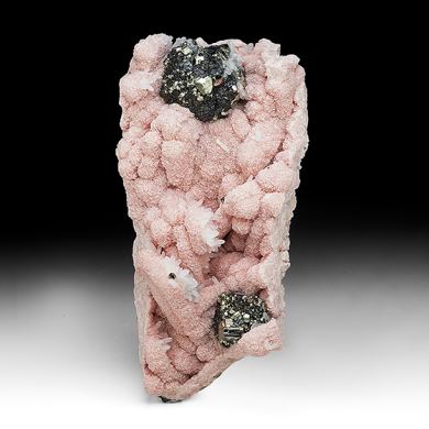 Rhodochrosite with Sphalerite, Quartz