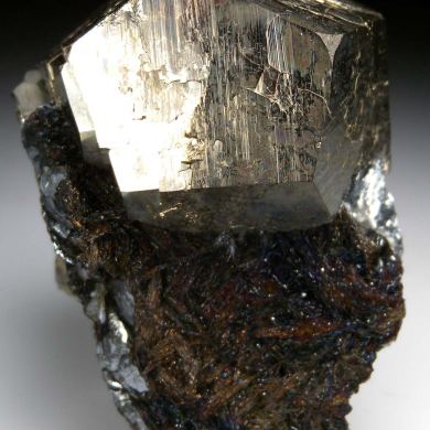 Pyrite on Hematite