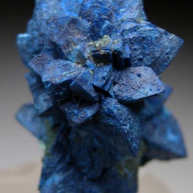 Shattuckite after Dioptase after Calcite