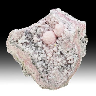 Rhodochrosite with Quartz