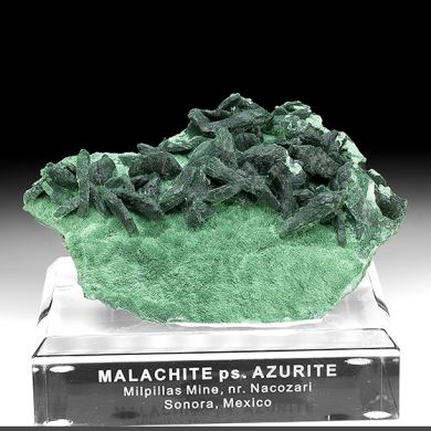 Malachite after Azurite