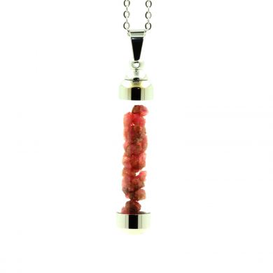 Raw Spinel necklace.