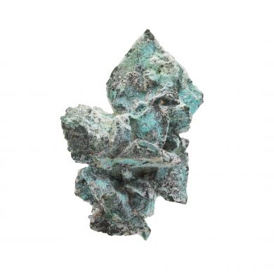 Copper pseudomorph after Azurite (Copper Rose) with Malachite Locality- Copper Rose Mine, Grant County, New Mexico