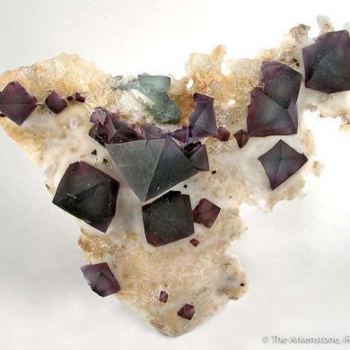 Fluorite on Quartz