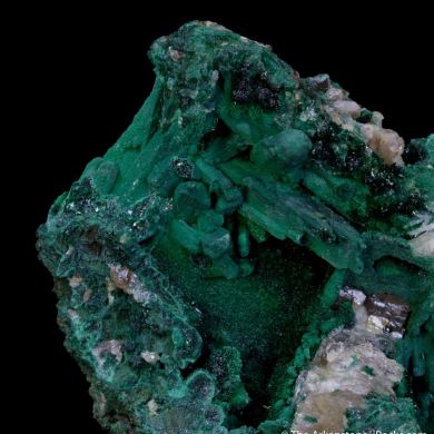 Malachite after Azurite, Cerussite