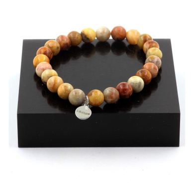 Crazy lace Agate Bracelet 8 mm Beads.