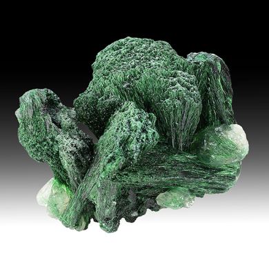 Malachite with Calcite