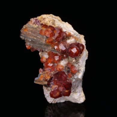 GARNET and MUSCOVITE - Wushan Spessartine Mine, China