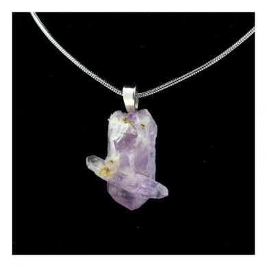 Raw Amethyst Necklace. 11.64 ct.