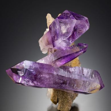 Quartz var. Amethyst and Scepter Amethyst