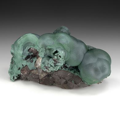 Malachite with Quartz