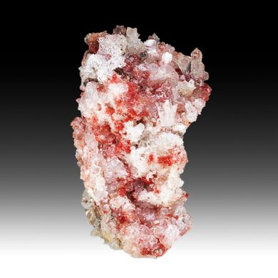 Cinnabar with Calcite, Quartz